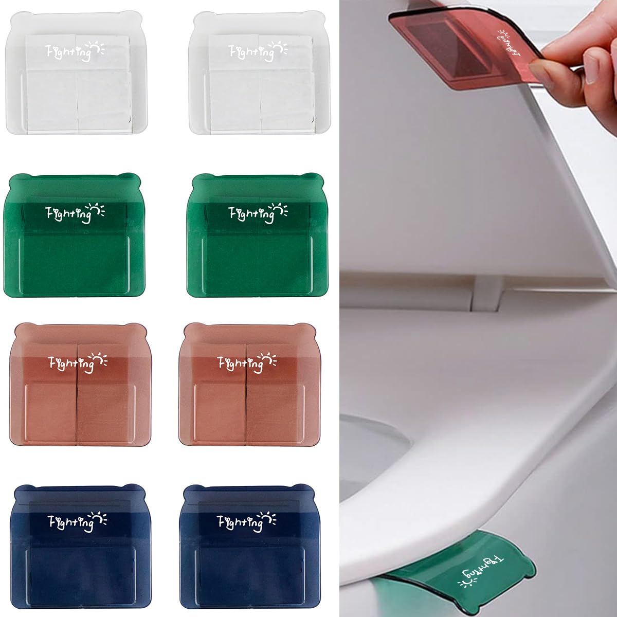HASTHIP 8PCS Lid Lifter Toilet Seat Handle, Toilet Seat Lifter, Avoid Touching The Toilet Lid Lifting Handle, Fashionable and Practical Toilet Seat Lifter Bathroom Accessories HASTHIP 8PCS Lid Lifter Toilet Seat Handle, Toilet Seat Lifter, Avoid Touching The Toilet Lid Lifting Handle, Fashionable and Practical Toilet Seat Lifter Bathroom Accessories